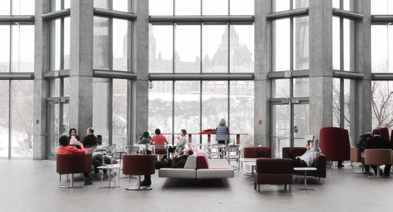Office business building foyer