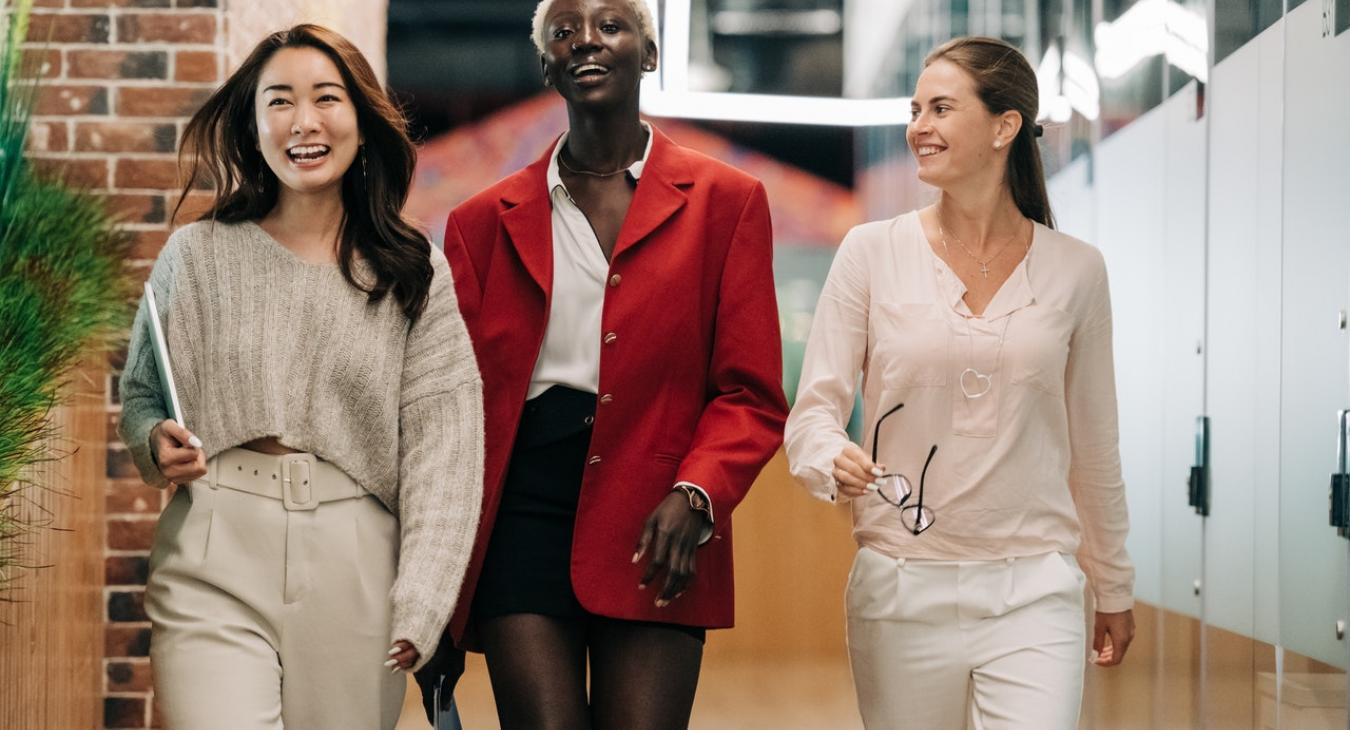 Three diverse women