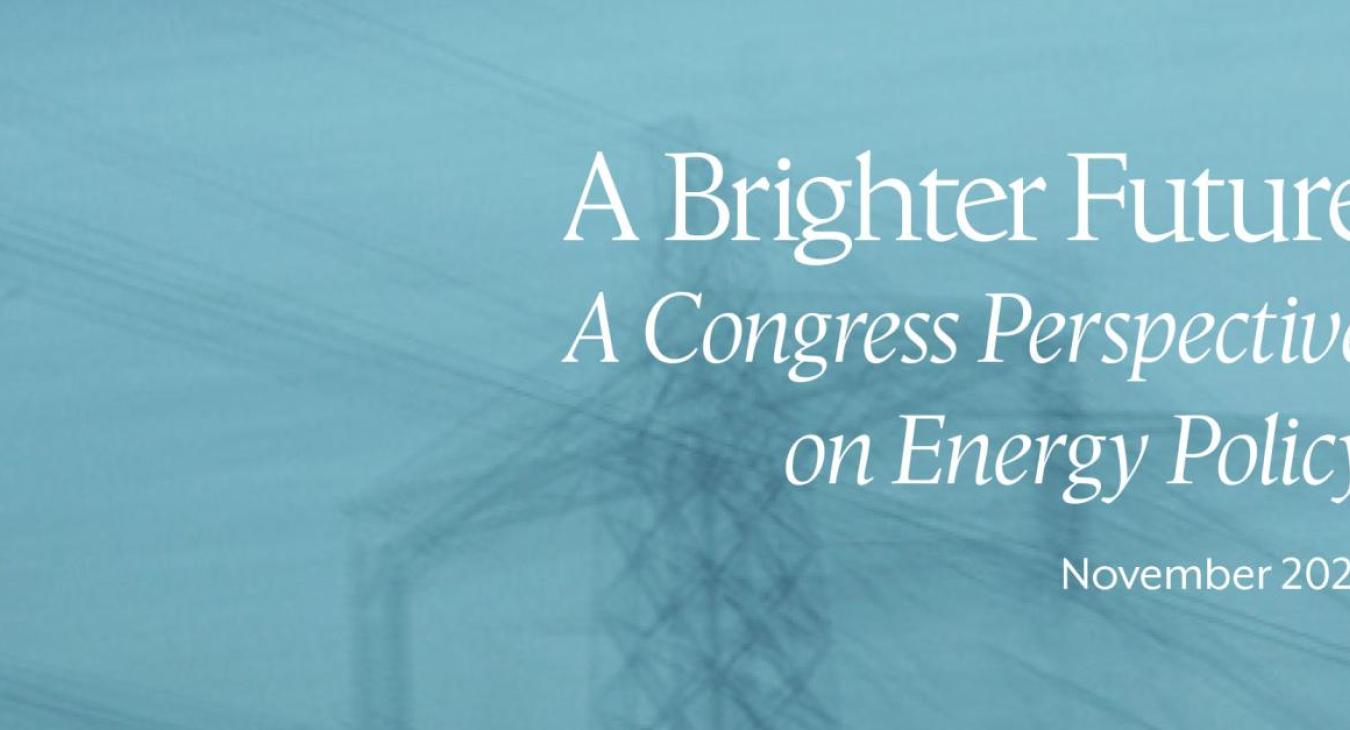 A Brighter Future A Congress Perspective on Energy Policy