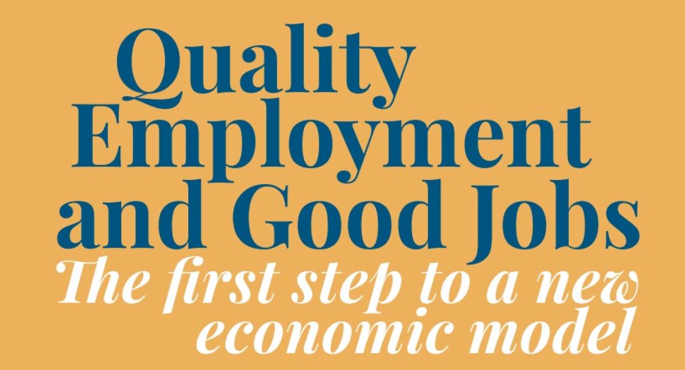 Quality Employment and Good Jobs cover